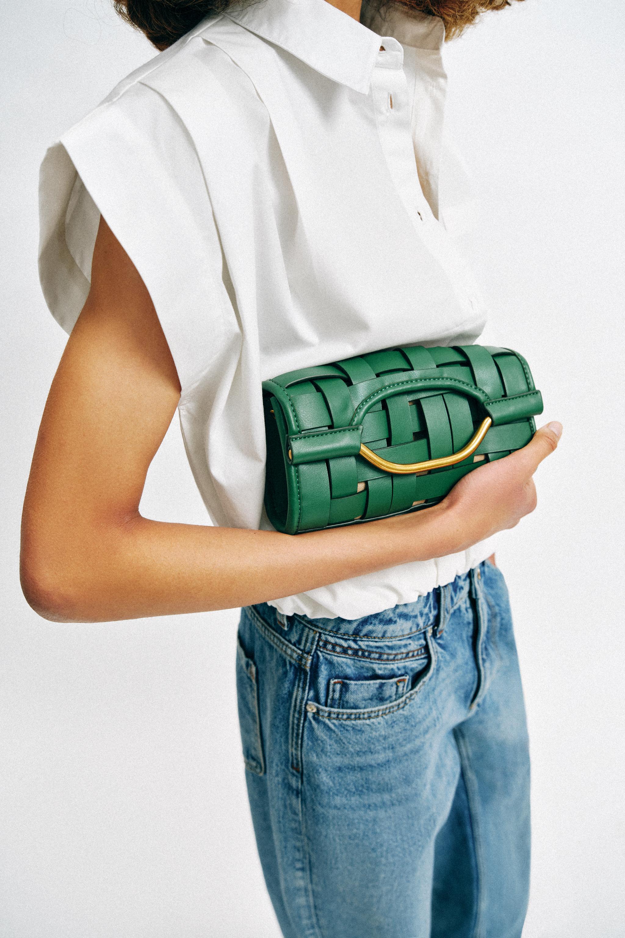 WOVEN EFFECT BAG